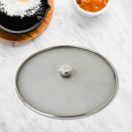 Stainless Steel Mesh Net Cover for Cooking 1 Pc Splatter Screen for Frying, Grilling Steaming