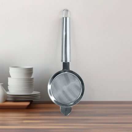 Conical Tea Strainer with Pipe Handle Stainless Steel Fine Mesh for Smooth Tea Brewing