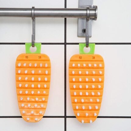 Vegetable Scrubbing Brush, Vegetable Scrubber Fruit Brush Carrot Shape Vegetable Brush for Potato for Vegetable