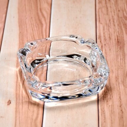 Glass Brunswick Cigar Cigarette Ashtray ?Round Tabletop Design for Home, Office Outdoor Decor