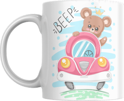 Printed Ceramic Mug | Coffee Mug | Tea Mug | Milk Mug | Designer Mug | 330 ml, Microwave & Dishwasher Safe | Mug for Kids | Mug for Friend, Birthday Gift