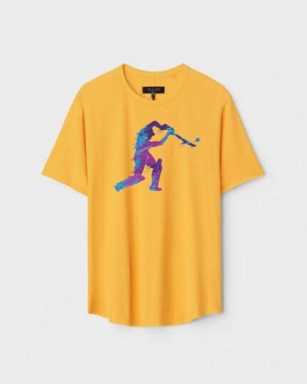 Unisex Designer Premium Quality Printed T-Shirt For Boys And Girls :: Cloth type : Cotton - Colour :: Yellow